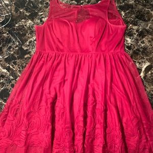 Eliza J Fit and Flare Plus Size Dress